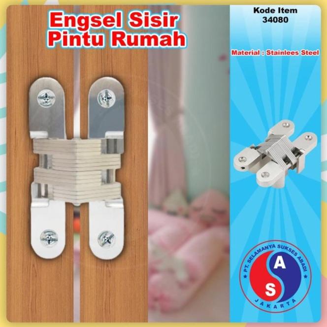 Engsel Lipat Tanam Kayu / Engsel Sisir Pintu Rumah Stainless Winston