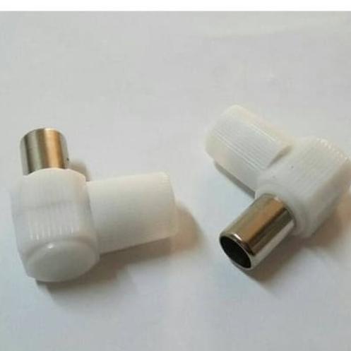 Jack Colokan Antena TV Plastik Bentuk L rajaav77 Kualitas Baik
