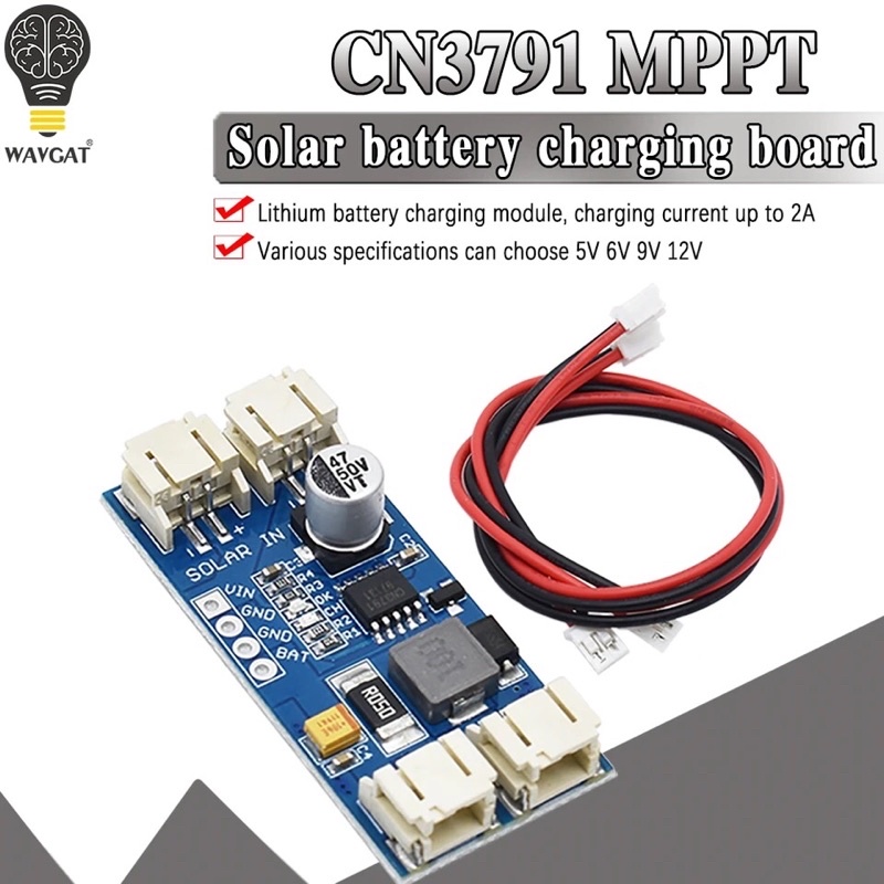 MPPT CN3791 Regulator Panel Surya 6V 9V 12V Pengisian 3.7V 4.2V Baterai Lithium