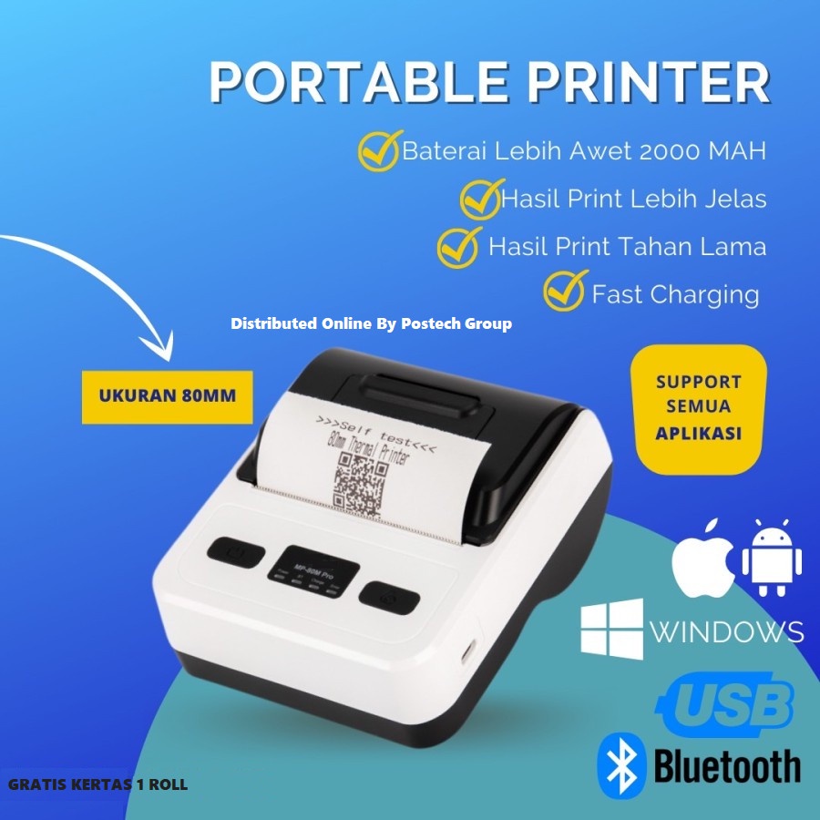 PRINTER BLUETOOTH MOKA  POS 80MM-PRINTER KASIR-PRINTER PPOB [ANDROID] BEST SELLER