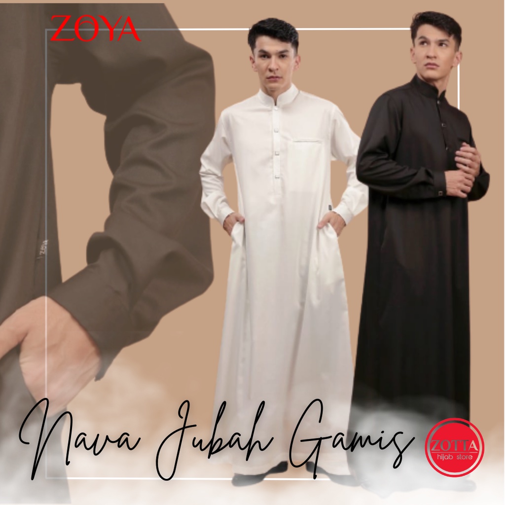 Jubah Pria Gamis Pria ZOYA Nava Jubah Terbaru