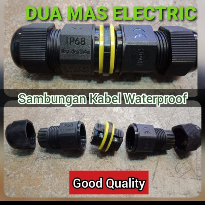 Sambungan Kabel waterproof tahan air - Soket outdoor - IP connector