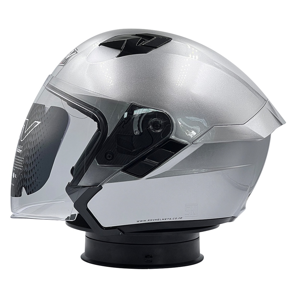 Helm RSV SV300 Solid Double Visor Silver