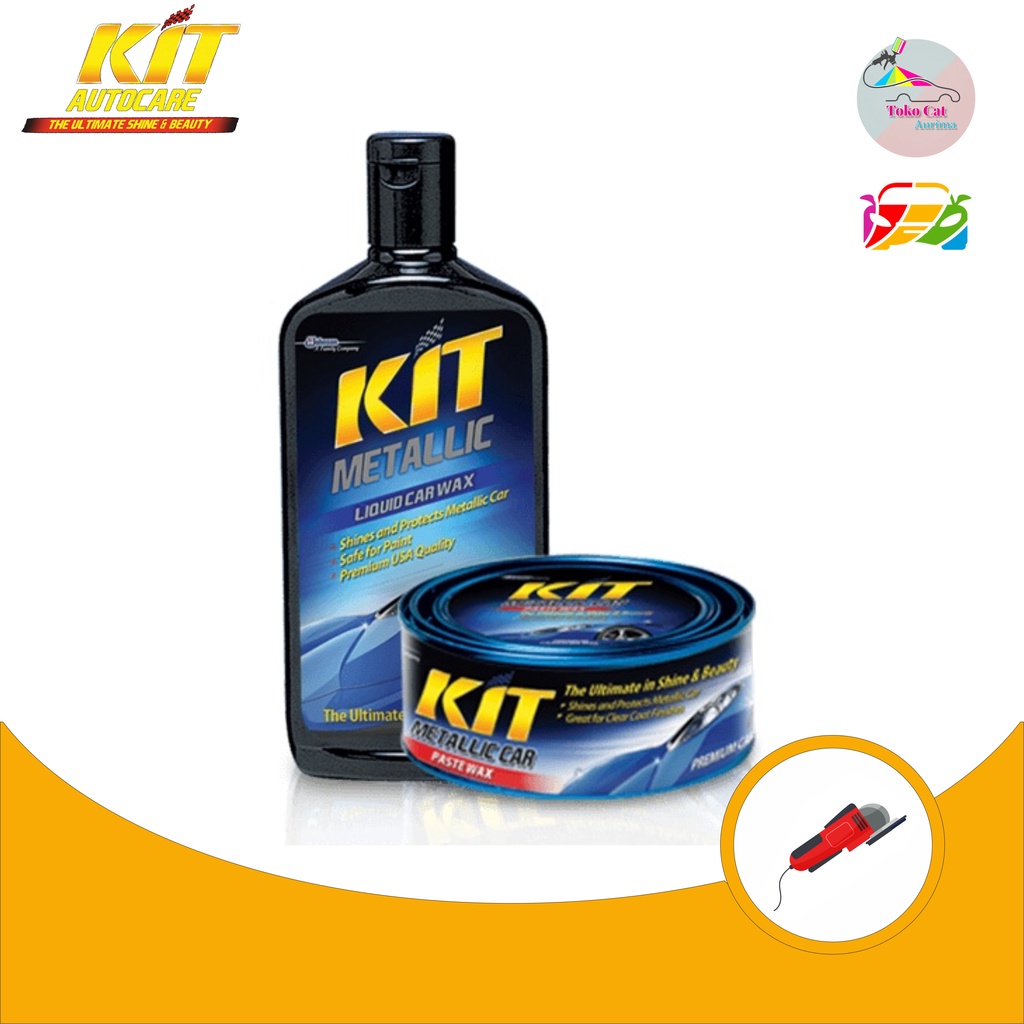KIT METALIK LIQUID CAR WAX DAN KIT METALIK PASTE WAX