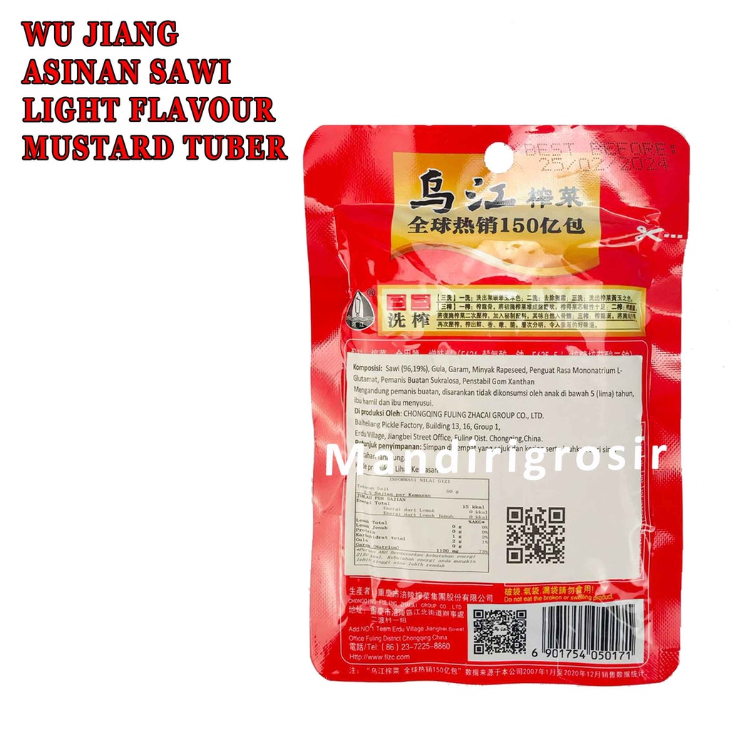 Asinan Sawi* Wu Jiang* Light Flavour* Mustard Tuber* 80g