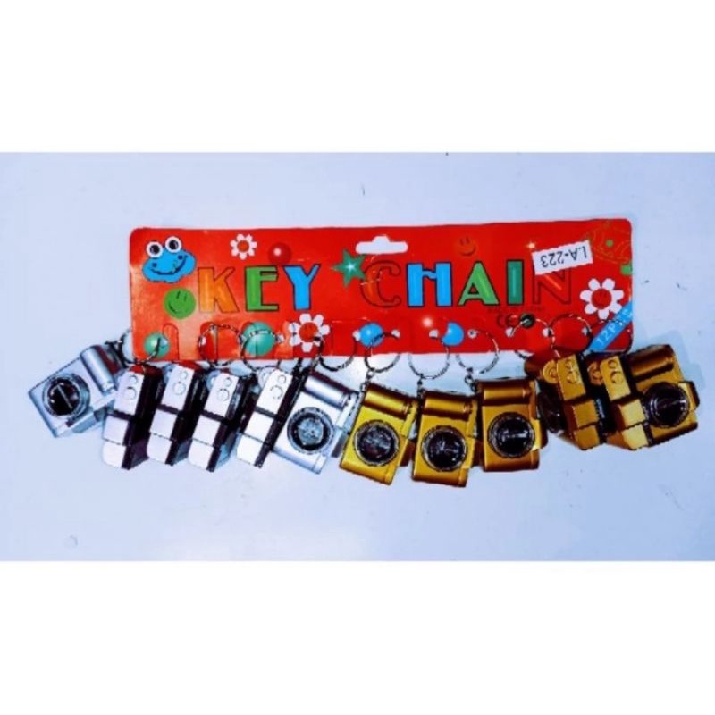 GANTUNGAN KUNCI KAMERA NYALA LAMPU 12 BUAH