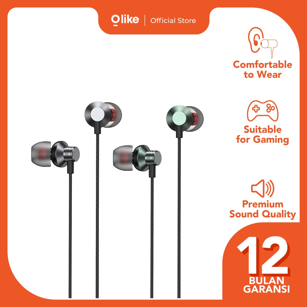 Olike Wired Earphone Game-on Clear Sound Gaming Headset E13 ORIGINAL BY.MINIGO