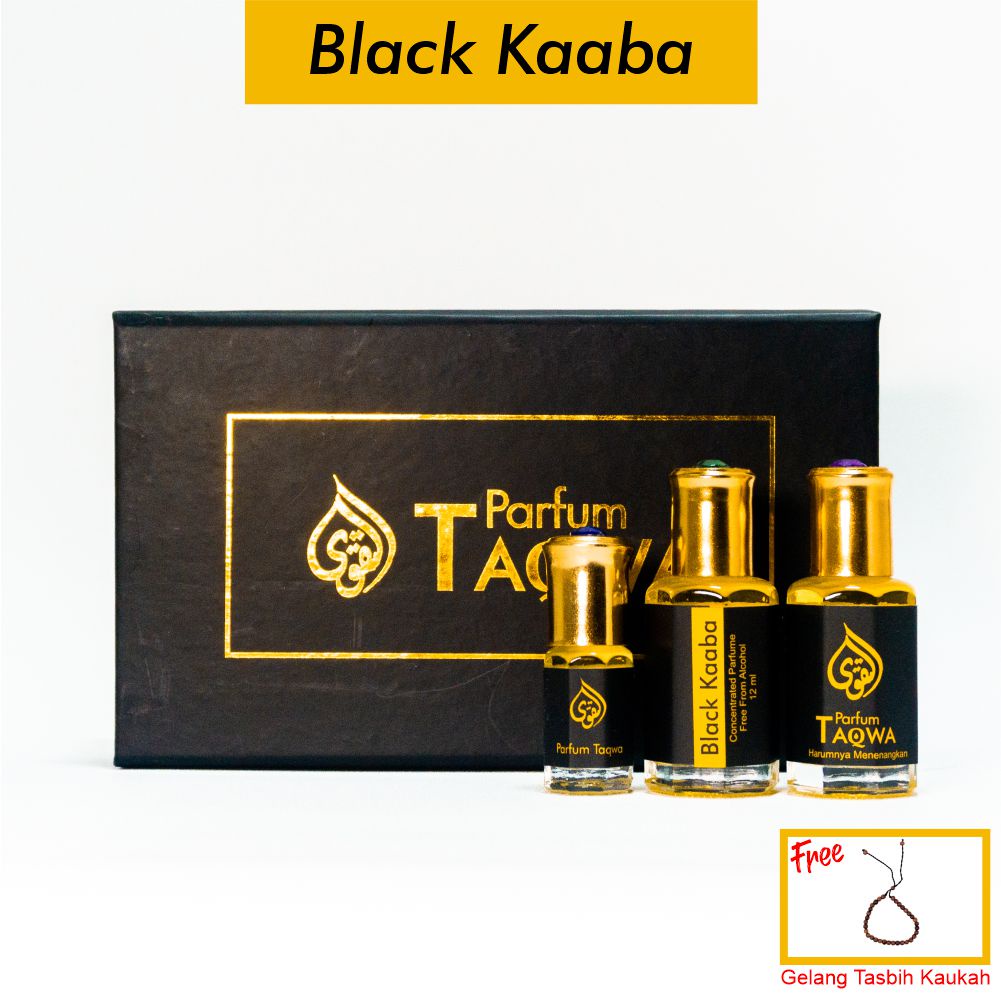 {Beli 1 Gratis 2} Parfum Taqwa Black Kabaa | Parfum Sholat Black Kaaba 12ml Non Alcohol
