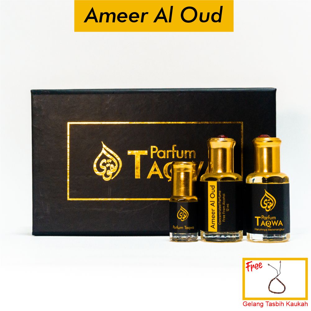 {Beli 1 Gratis 2} Parfum Taqwa Ameer Al Oud | Parfum Sholat Ameer Al Oud 12ml Non Alcohol