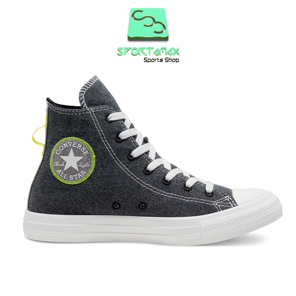 SEPATU ORIGINAL DISCOUNT MURAH Converse CT AS High Renew Cotton Black Lemon Venom White 168595c