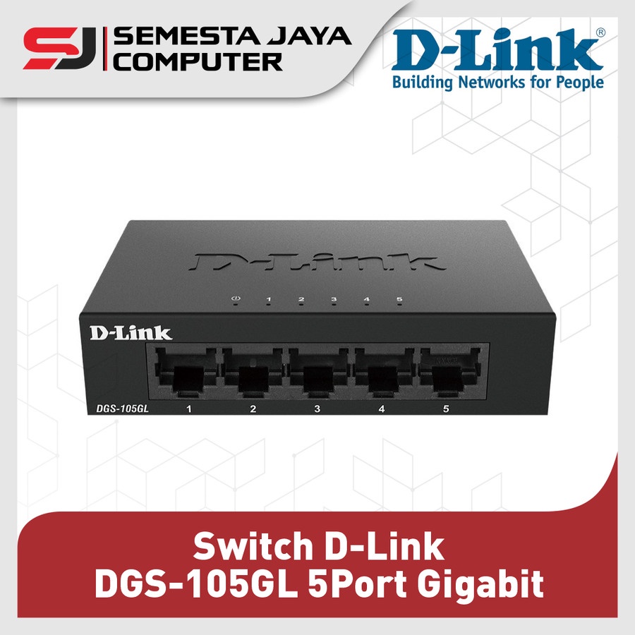 Switch D-Link DGS-105GL 5Port Gigabit Unmanaged HUB DLink DGS105GL