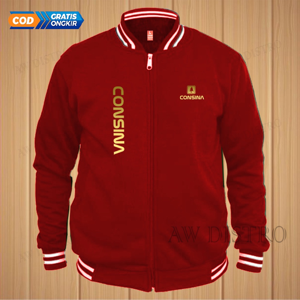 COD Jaket Baseball Varsity Distro Con Kirka Text Gold Premium Quality