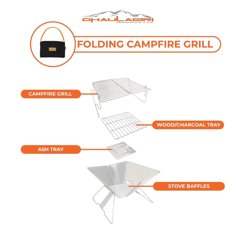 Dhaulagiri Folding Campfire Grill