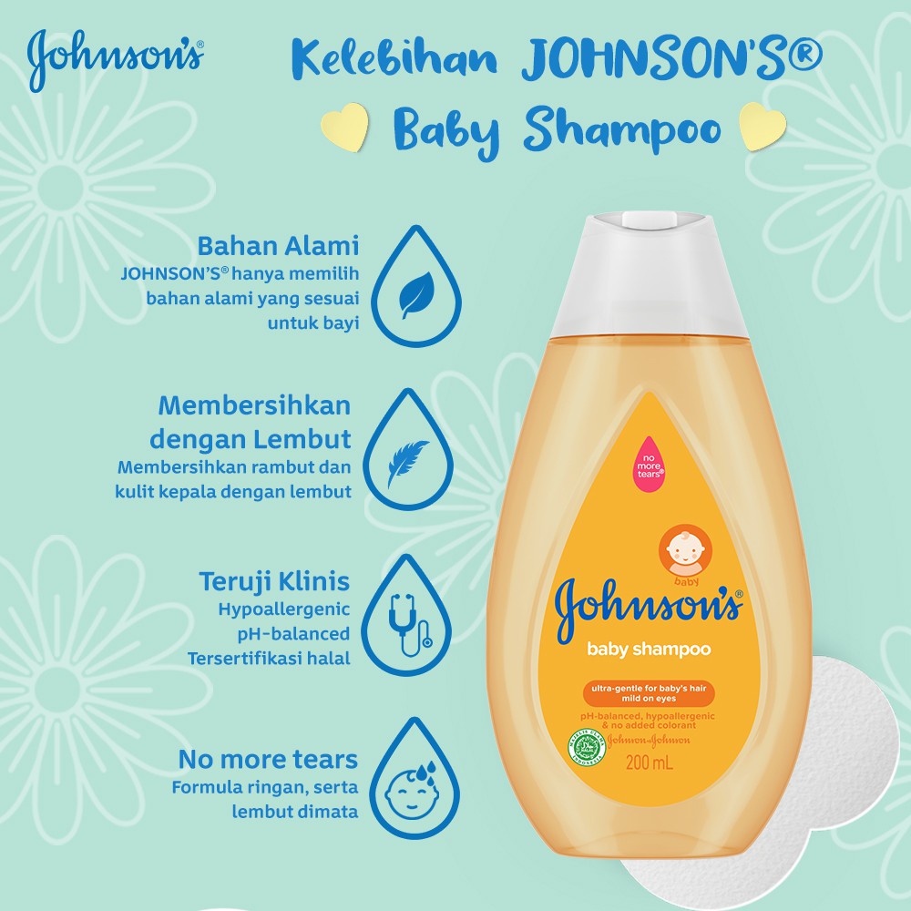 JOHNSON'S Baby Shampoo | Gold| Active fresh| Soft&amp;Shiny - Shampo Anak-anak 100ml