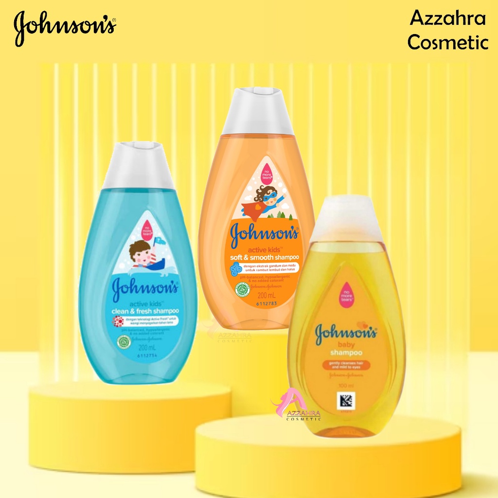 JOHNSON'S Baby Shampoo | Gold| Active fresh| Soft&amp;Shiny - Shampo Anak-anak 100ml