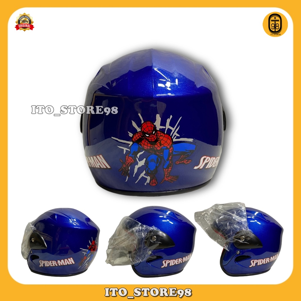 Helm Sepeda Motor Half Face Anak Umur 2 3 4 5 Tahun Laki Perempuan Standar Sni / Helem Balita Tk Sd 