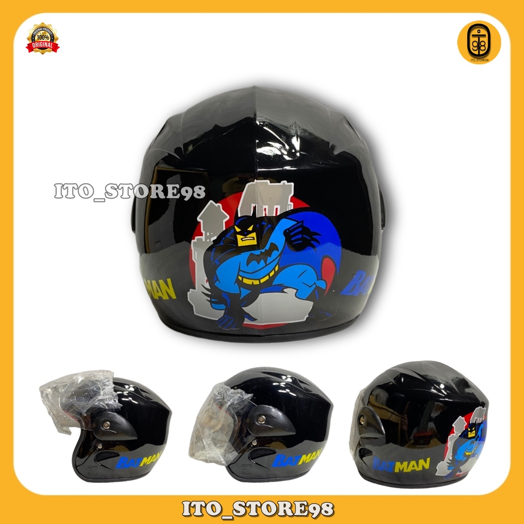 Helm Sepeda Motor Half Face Anak Umur 2 3 4 5 Tahun Laki Perempuan Standar Sni / Helem Balita Tk Sd 