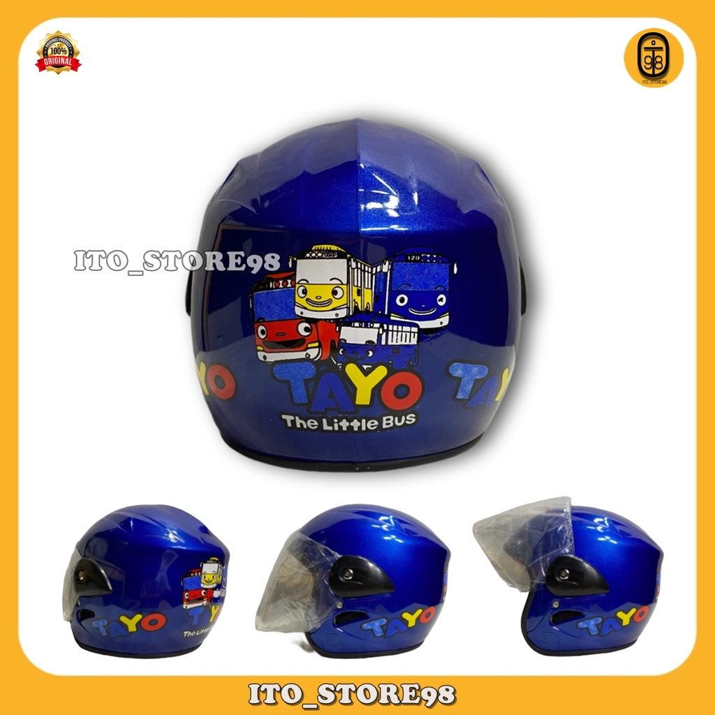Helm Sepeda Motor Half Face Anak Umur 2 3 4 5 Tahun Laki Perempuan Standar Sni / Helem Balita Tk Sd 