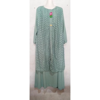 Gamis brukat mix kringkel premium ld 110