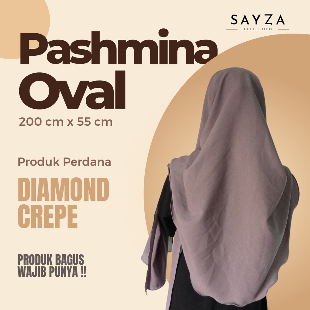 Pashmina Oval Diamond | SAYZA