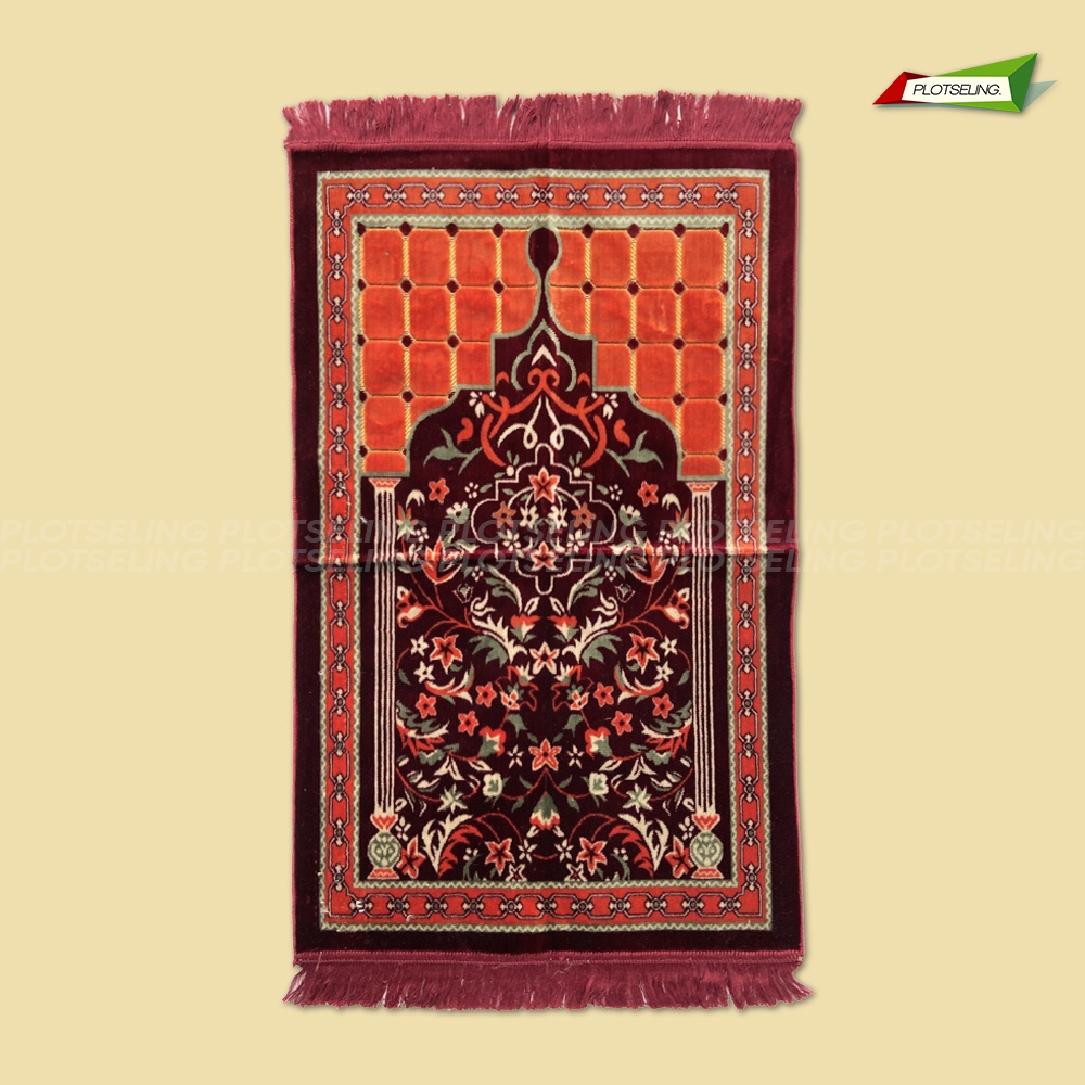 Sajadah Turkey Besar NURTEX Karpet Ukuran 70 x 110 cm Sejadah Karpet Besar Motif