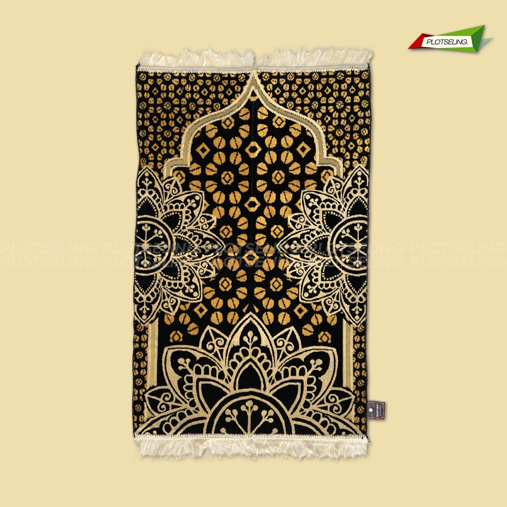 Sajadah Turkey Besar NURTEX Kiswah Hitam Ukuran 53 x 105 cm Sajadah Traveling Motif Kiswah Souvenir Hari Raya Sajadah Umroh Sejadah Sholat Dewasa Sajadah Besar Midi Tebal