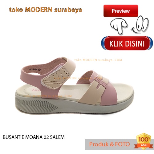 Sepatu sandal anak perempuan casual tali ankle kretekan velcro BUSANTIE MOANA 02