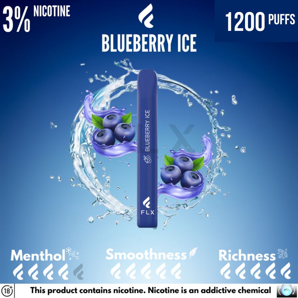 FLX Pods Disposable Vape Bar - 1200 Puffs 3% Nic