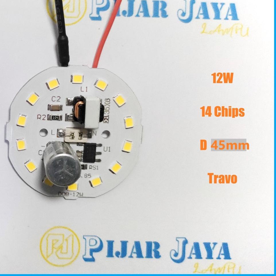 9.9 BRANDS FESTIVAL PCB Lampu LED AC 12 watt TRAVO - Mesin LED AC 12w - Sparepart Lampu LED AC Modul