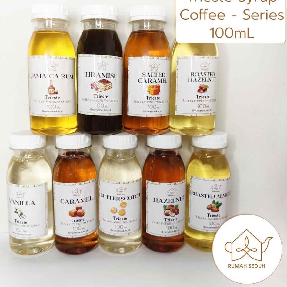 

Terbaru Trieste Syrup kecil 100 mL - Coffee Syrup : Caramel, Vanila, Rum, Hazelnut, Almond