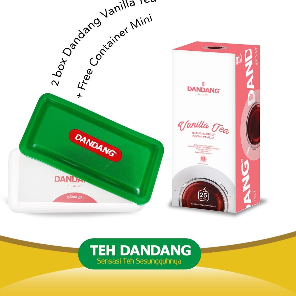 

✨MEGA ⚡ALE✨ Teh Dandang Vanilla FREE Containmini - Teh Celup isi 2 box @25 tea bag