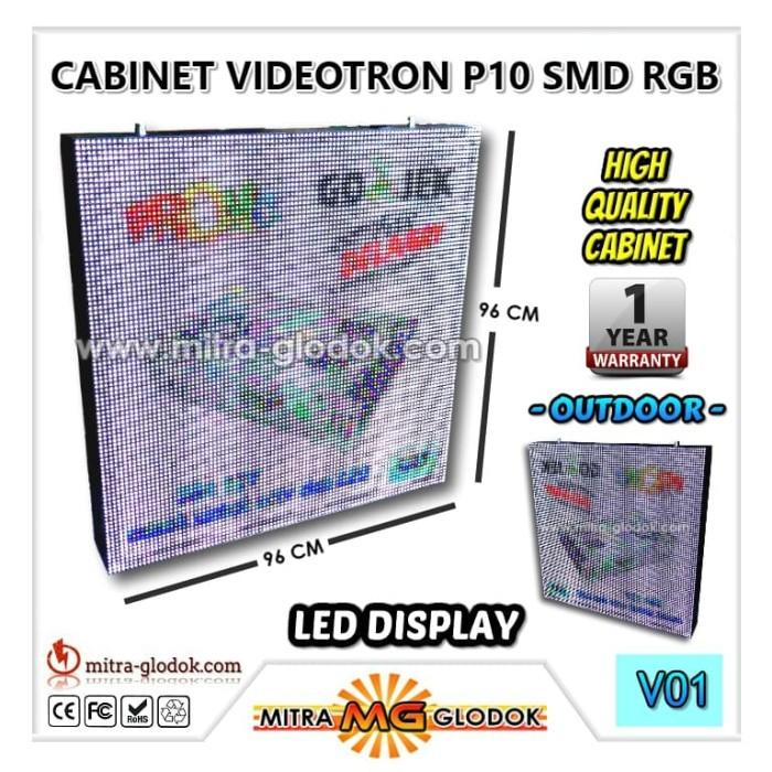 VIDEOTRON PANEL P10 SMD FULL COLOR RGB CABINET OUTDOOR | GARANSI - V01