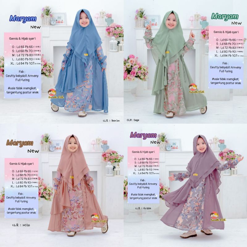 GAMIS ANAK FREE HIJAB KINANTHI CLOTH