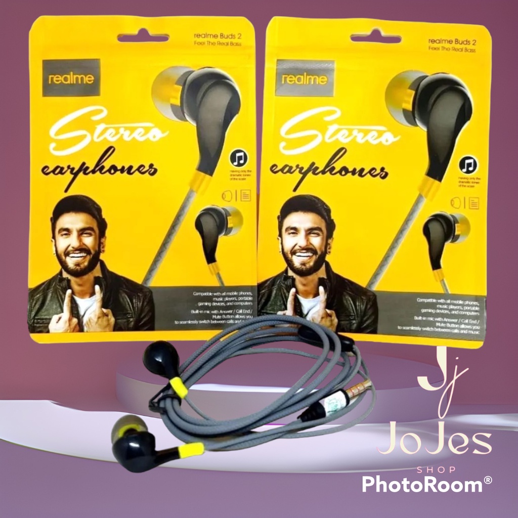 HEADSET REALME BUDS 2 STEREO - HANDSFREE C15 C11 C12 REALME 6