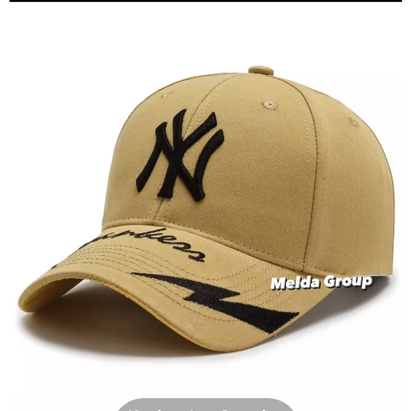 New York Yankees Topi Baseball NY Cap Casual Sport Pria Wanita-Yankes kuning