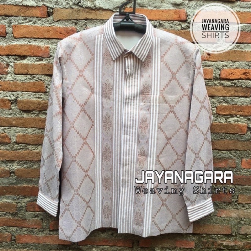Kemeja Tenun Jayanagara Original Handwoven 032