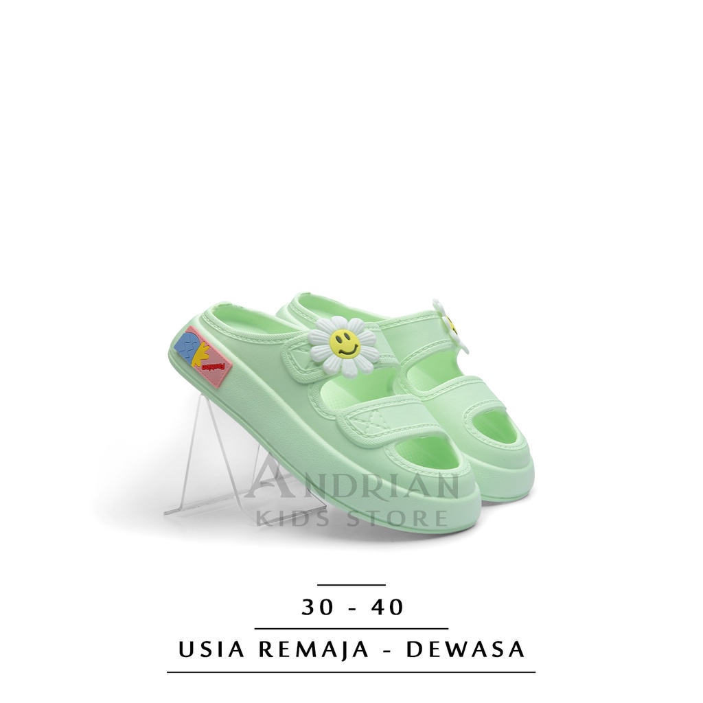 Andrian - New Sandal wanita remaja - dewasa Model selop bandua korean style sandal rumah