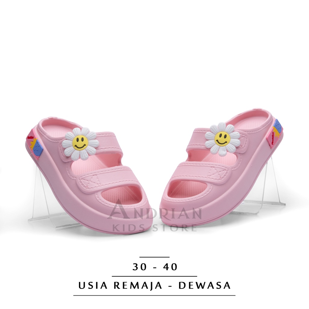 Andrian - New Sandal wanita remaja - dewasa Model selop bandua korean style sandal rumah