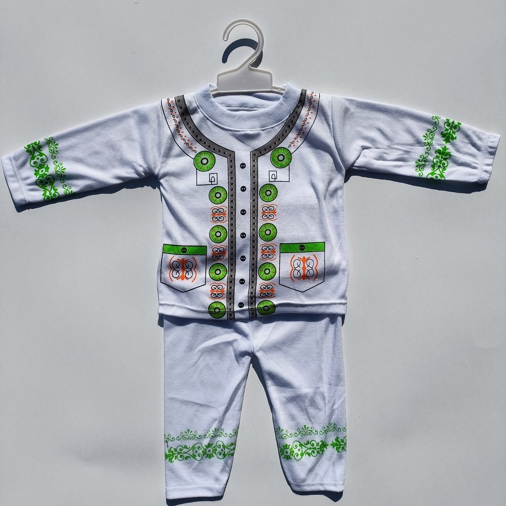 1 Set Baju Koko Bayi 3-12 Bulan Set Oblong Anak Motif Koko murah spesial ramadhan