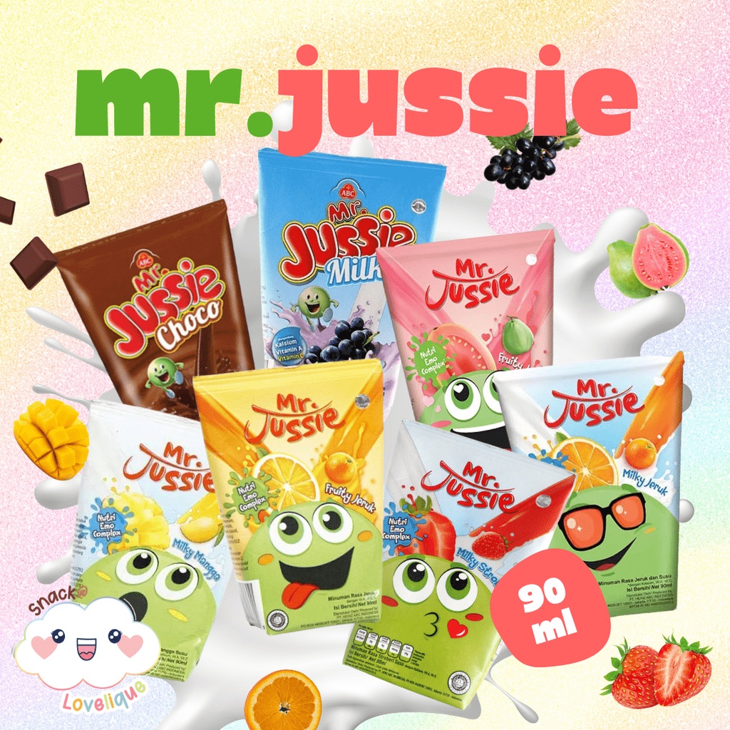 ABC Mr Jussie Milky / Mr Jussie Fruity - Minuman Jus Susu Buah  - All Variant