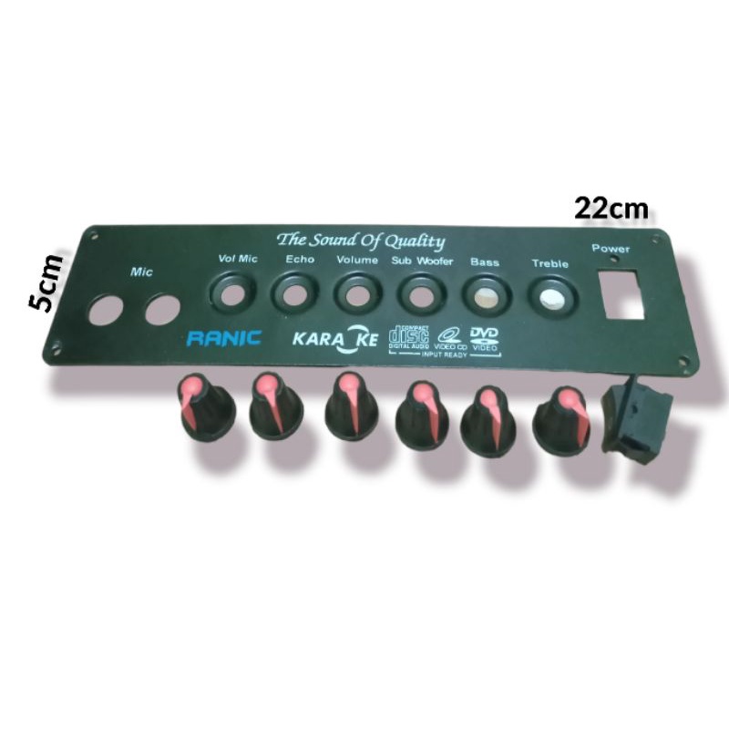 panel box bok speaker aktif mic echo subwoofer plus kenop