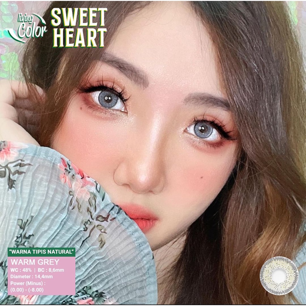 {BISA COD} SOFTLENS LIVING COLOR SWEET HEART BY IRISLAB NORMAL &amp; MINUS (-0.50 S/D -3.00)