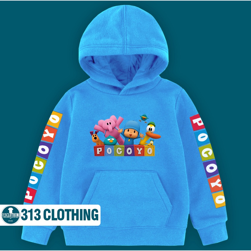 Jaket Hoodie Anak Pocoyo Sweater Anak Pocoyo