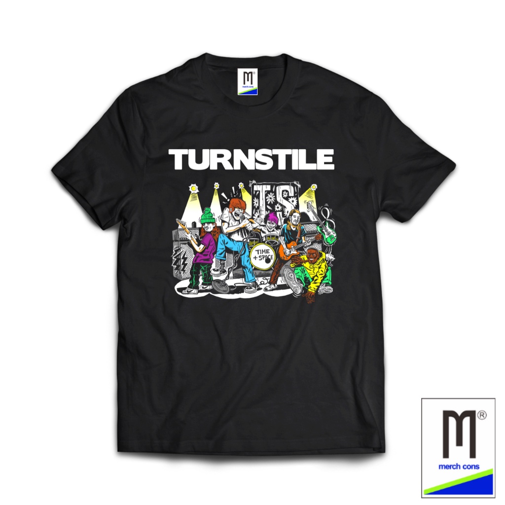 KAOS BAND TURNSTILE TAG MERCHCONS SIZE LUAR / KAOS MUSIK DISTRO