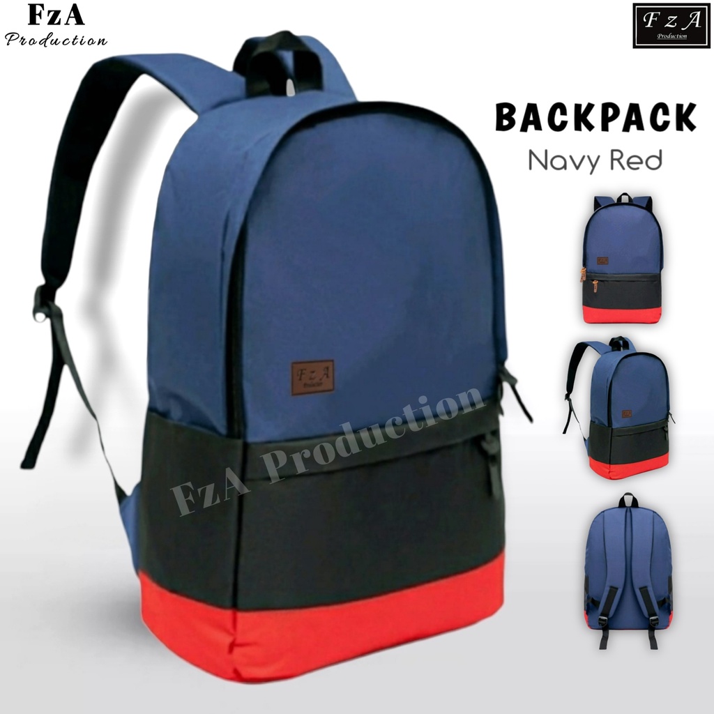 FzA Official - Tas Ransel  Punggung Distro Casual Pria Wanita / Tas Ransel Laptop Original