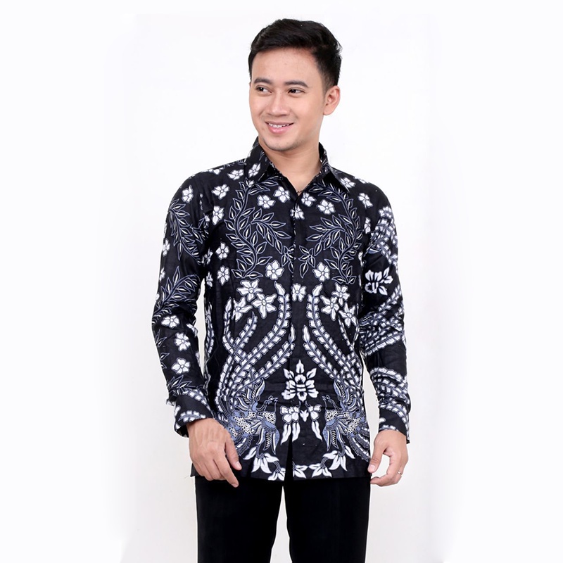 BEST SELLER MOTIF !!! Kemeja Batik Pria Lengan Panjang Size M L XL XXL