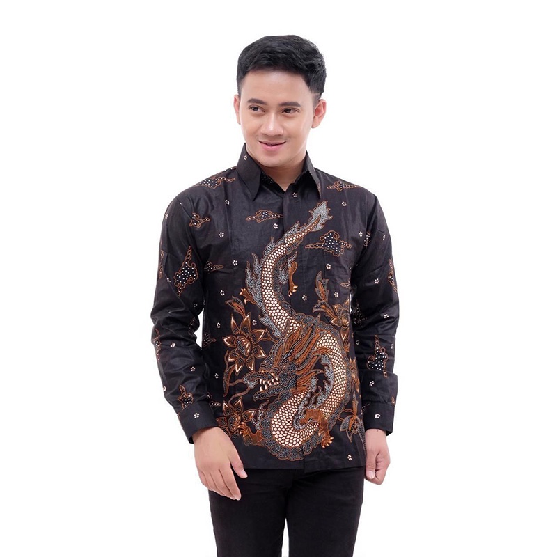 BEST SELLER MOTIF !!! Kemeja Batik Pria Lengan Panjang Size M L XL XXL