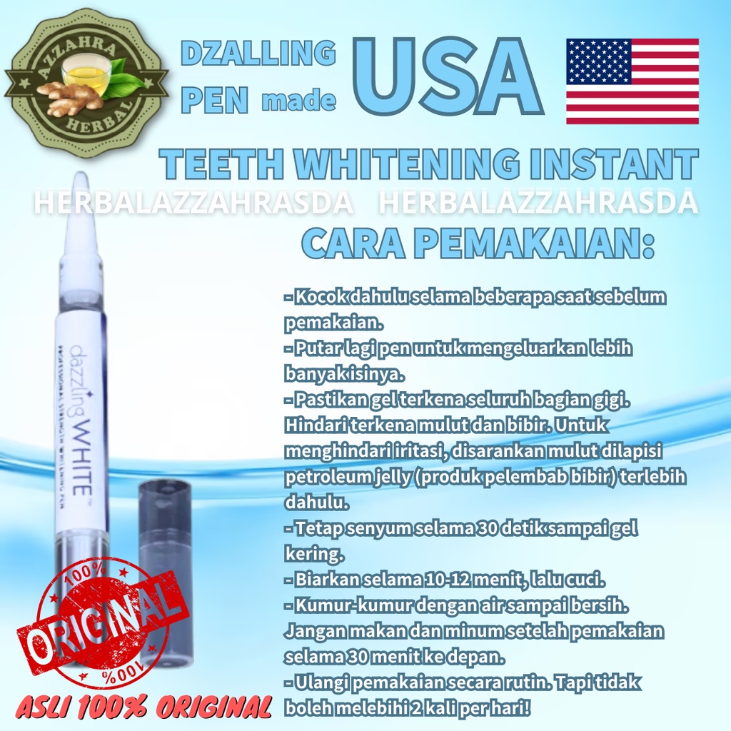 Teeth Whitening Expert Instant made in USA 𝐎𝐑𝐈𝐆𝐈𝐍𝐀𝐋 / Pemutih Gigi Hitam Kerak Karang Gigi / Berlubang Bibir Gusi