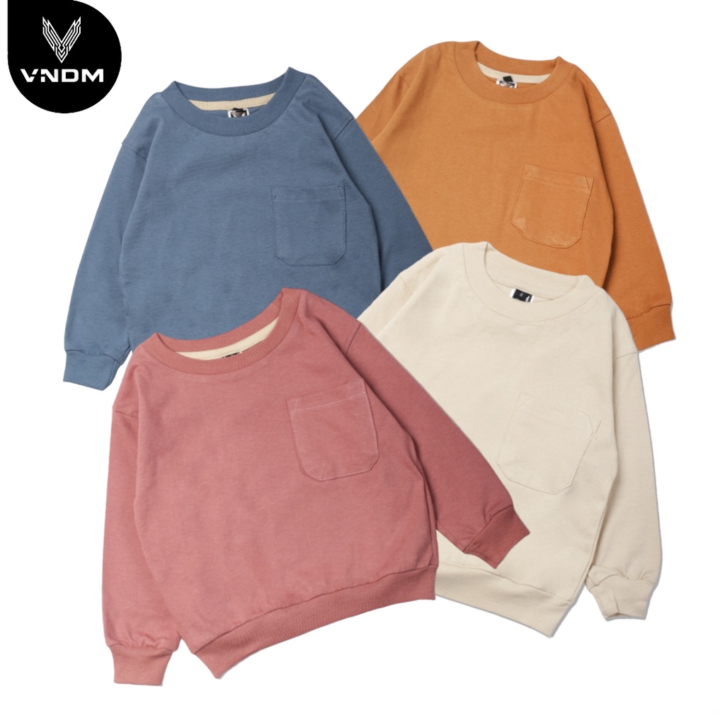 VENDOM KIDS - Sweater Crewneck Anak Unisex 2 - 6 Tahun Cotton Combed 24s