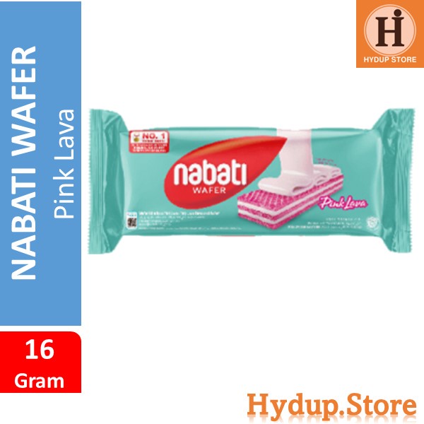 

Nabati Wafer Pink Lava Satuan Kemasan 16 Gram